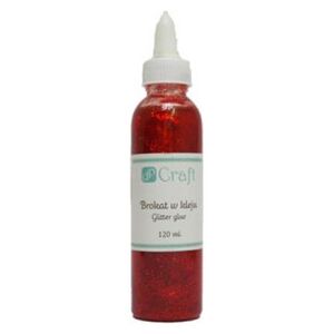 DP Craft Brokat w kleju 120 ml czerwony