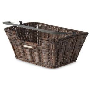 Basil Kosz na przedni/tylny bagażnik CAPRI RATTAN LOOK FLEX Bottom hooks, syntetyczny ratan brązowy (BAS-20009)