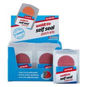Weldtite Łatki do dętek zestaw RED DEVILS SELF SEAL PATCH KIT 6 x łatki samoprzylepne pudełko 12 szt. (WLD-1031)