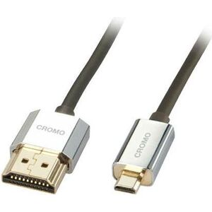 Kabel Lindy HDMI Micro - HDMI 0.5m srebrny (41680)