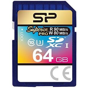 Karta Silicon Power Superior Pro SDXC 64 GB Class 10 UHS-I/U3  (SP064GBSDXCU3V10)