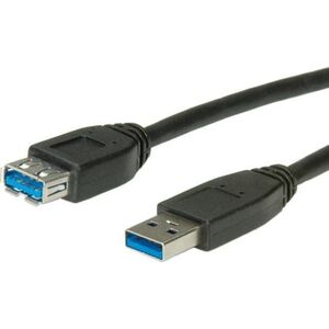Kabel USB Roline USB-A - 0.8 m Czarny (11.02.8977)