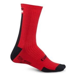 Giro Skarpety HRC + MERINO WOOL dark red black grey r. M (GR-8053382)