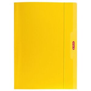 Herlitz Teczka A4 z gumką żółty Color Blocking (174042)