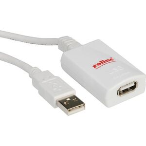 Kabel USB Secomp USB-A - USB-A 5 m Biały (12.04.1088)