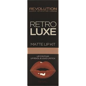 Makeup Revolution Retro Luxe Kit Matte Regal Pomadka i konturówka do ust
