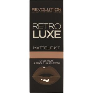 Makeup Revolution Retro Luxe Kit Matte Glory Pomadka i konturówka do ust