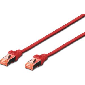 Digitus RJ-45/RJ-45, kat.6, S/FTP, czerwony, 10m (DK-1644-100/R)