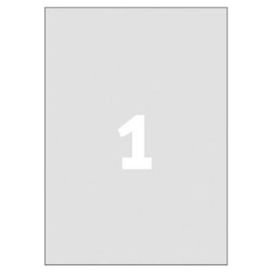 Avery Zweckform ETYK.ZF L6013 210X297 SREBRN.20 ETYKIETA - L6013-20