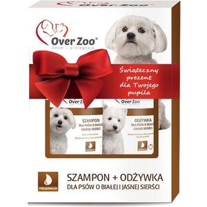 Over Zoo ZESTAW dla psów o białej i jasnej sierści - szampon i odżywka