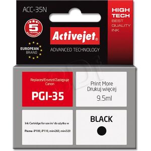 Tusz Activejet Tusz ACC-35N (do drukarki Canon, zamiennik PGI-35 supreme, czarny, Chip)