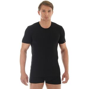 Brubeck Koszulka męska z krótkim rękawem Comfort Cotton czarna r. S (SS00990A)