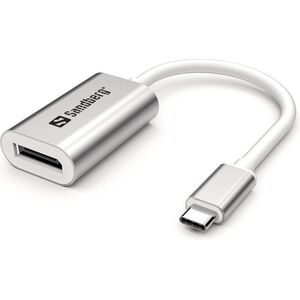 Adapter USB Sandberg USB-C - DisplayPort Srebrny  (136-19)