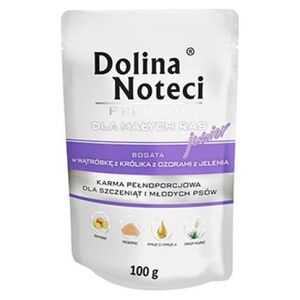 Dolina Noteci PREMIUM JUNIOR MAŁE RASY WĄTRÓBKĘ Z KRÓLIKA Z OZORAMI Z JELENIA 100 g