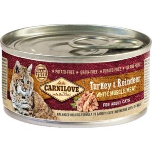 Carnilove Carnilove 100g Kot Puszka Indyk Renifer