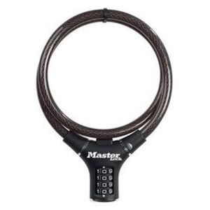 MasterLock Zapięcie rowerowe 8229 12mm 90cm SZYFR czarne (DWZ) (MRL-8229EURDPRO)