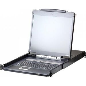 Konsola KVM Aten ATEN KVM 8 port LCD LED 17'' + keyboard + touchpad USB-PS/2, IP Admin - CL5708IM-ATA-AG
