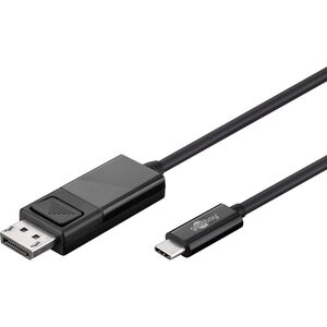Kabel USB Goobay USB-C - DisplayPort 1.2 m Czarny (79295)