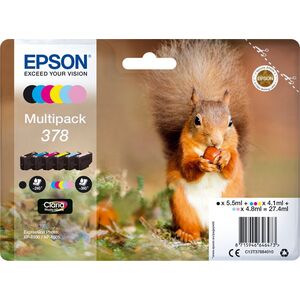 Tusz Epson 378 Multipack (black, cyan, magenta, yellow, light cyan, light magenta)