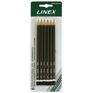 Linex Ołówek HB Zestaw 6 szt. (100412122)