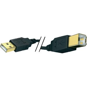 Kabel USB Inakustik USB-A - USB-B 1 m Czarny (01070001)