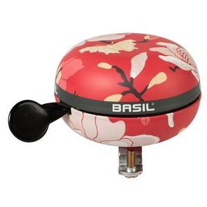 Basil Dzwonek rowerowy Big Bell Magnolia 80mm, poppy red (BAS-50480)