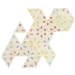 Goki Drewniane Domino trójkąty matematyczne (246774)
