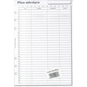 Antra Wkład do organizera A5 Plan miesiąca (270052)