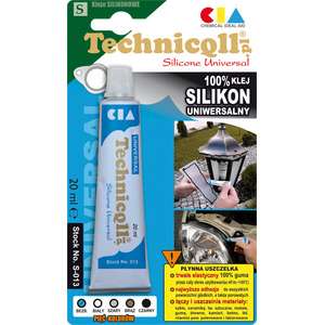 Technicqll Silikon uniwersalny bezbarwny 20ml S-013