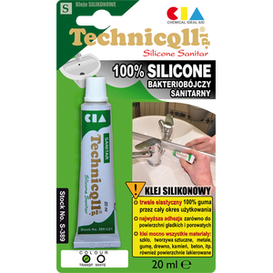 Technicqll Silikon sanitarny bezbarwny 70ml S-587