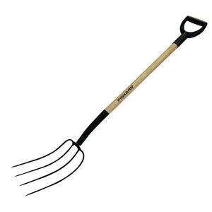 Fiskars Grabie 4-zębne z drewnianym trzonkiem (1023112)