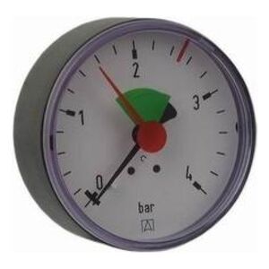Afriso Manometr grzewczy RF 63 AX Ø=63mm 0-4bar 1/4" Kl. 2,5 - 63512