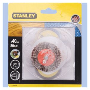 Stanley Ściernica listkowa do wiertarek Ø=6mm 40x20mm gr.80- STA34046