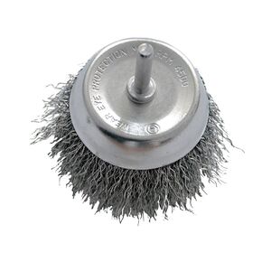 Pro-Line Szczotka doczołowa z drutu falowanego z trzpieniem 6mm Ø=100mm - 32410