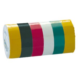 Mega Taśma izolacyjna PVC 19mmx3m 6szt. (13126)