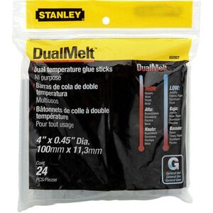 Wkłady klejowe Stanley 12 mm x 100 mm przezroczyste 24 szt. 1-GS20DT
