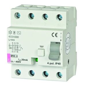 Eti-Polam Wyłącznik różnicowoprądowy EFI6-4 4P 25A 0,03A AC 002062137