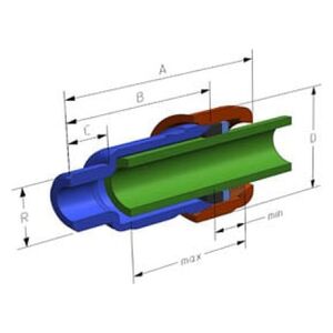 AGAflex Złączka typu AK GZ 1 i 1/4" - 10010004