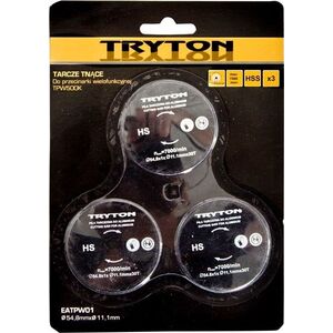 Tryton Zestaw tarcz tnących HSS 54,8x11,1mm do TPW500K 3szt. - EATPW01