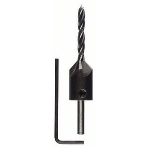 Bosch Wiertła spiralne 5mm do drewna z pogłębiaczem (2608596392)
