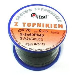 Lut cynowy z topnikiem fi 1,00 500g