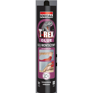 Soudal KLEJ MONTAŻOWY BŁYSKAWICZNY 380G T-REX [jm.SZT] - KLEJ 380 BŁY