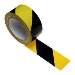Taśma ostrzegawcza 48mm x 25m żółto czarna