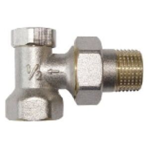Invena Zawór grzejnikowy kątowy do rur stalowych powrót 1/2" CZ-51-K15