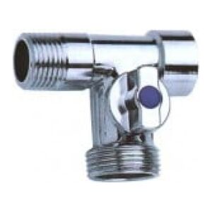 Invena Zawór kątowy trójdrożny 1/2"x1/2"x3/4"  (ZW-16-W20)