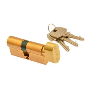 Gerda Wkładka mosiężna bębenkowa z gałką 40/40mm 3 klucze (0WKE1G04040.98030P)