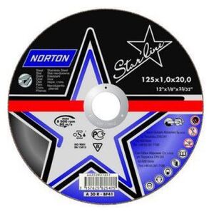 Norton Clipper Tarcza do ciecia Starline Metal A30P-BF41 125 x 22,23 x 2,5mm (66252837250)