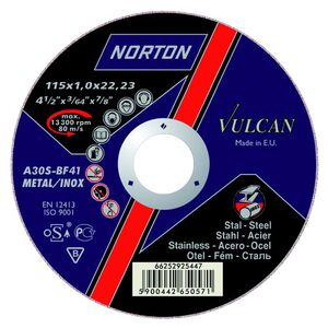 Norton Clipper Tarcza do szlifowania Vulcan Metal Inox A 30 S-BF27 230 x 22,23 x 6,4mm (66252925529)