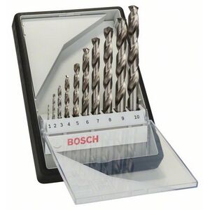 Wiertło Bosch do metalu HSS walcowe 2 7 4 5 1 3 6 10 8 9mm zestaw (2607010535)
