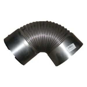 Kolano piecowe czarne z blachy 1mm 140mm